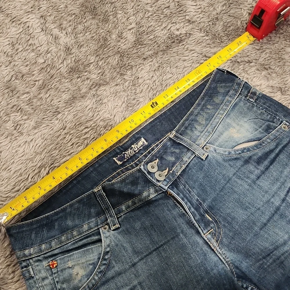Hudson Jeans Blue Denim Bermudas Size 32!